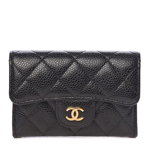 chanel black flap card holder|chanel flap card holder price.